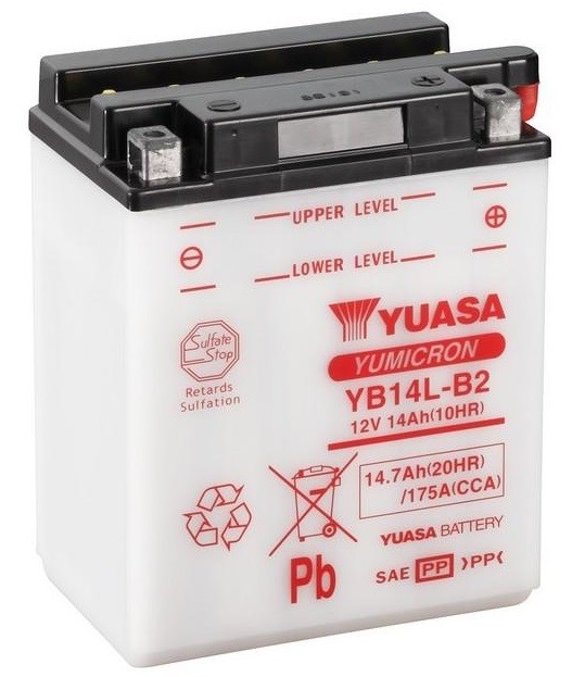Batería Yuasa YB14L-B2 Combipack Convencional