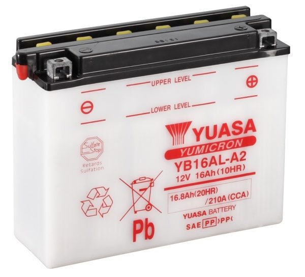 YUASA - Batería Yuasa YB16AL-A2 Combipack -