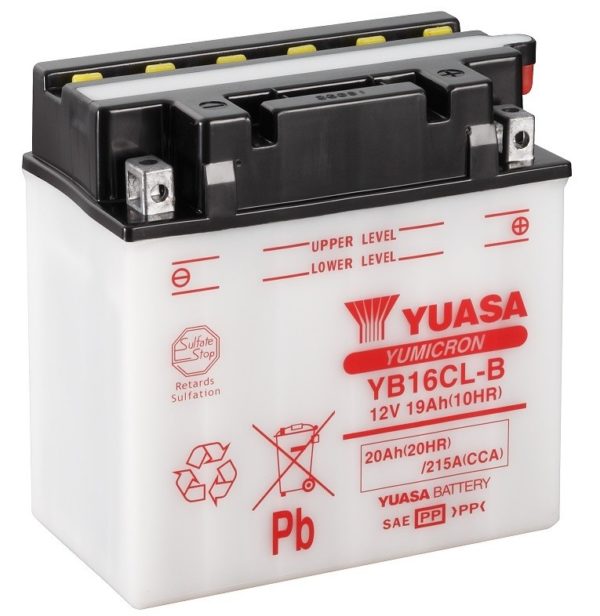 YUASA - Batería Yuasa YB16CL-B Combipack -