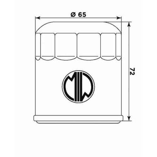 Filtro aceite Meiwa KTM 400/620 LC4 (2º)