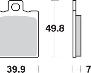 Pastilla de freno SBS P737-HCT