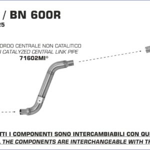 ESCAPES ARROW BENELLI - Silencioso Arrow Thunder de aluminio (Dcho+Izdo) fondo en carbono -