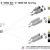 ESCAPES ARROW KAWASAKI - Silencioso Arrow Thunder Approved de titanio (Dcho+Izdo) fondo en carbono -
