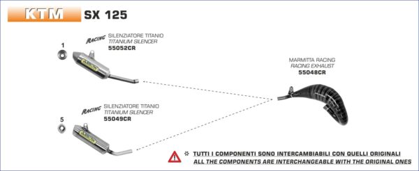 ESCAPES ARROW KTM - Silencioso Arrow de titanio -