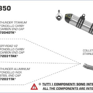 ESCAPES ARROW KTM - Sistema completo Arrow Off-Road MX Competition fondo en carbono -