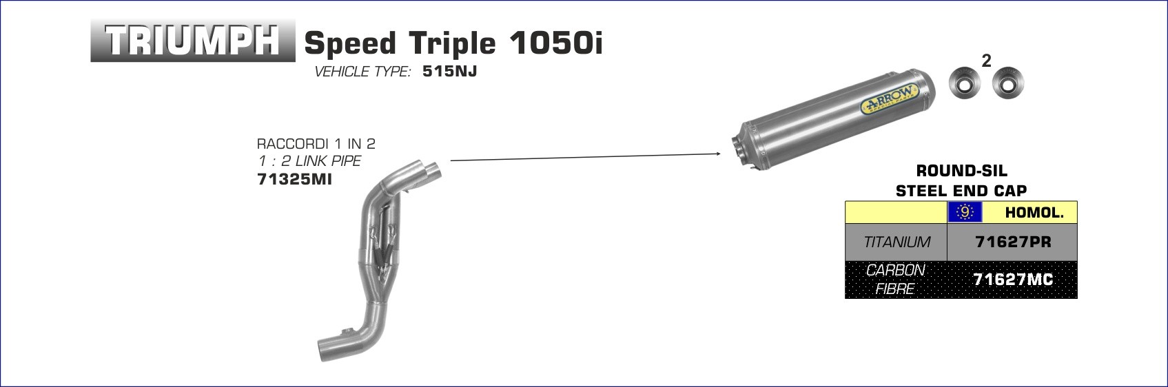 Conector Arrow 1 en 2 para Colectores Arrow originales