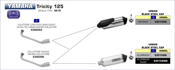 ESCAPES UNIVERSALES - Colector Arrow catalítico homologado -