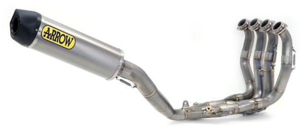 SUZUKI - Sistema Arrow completo COMPETITION EVO Full Titanium con dBKiller con fondo en carbono -