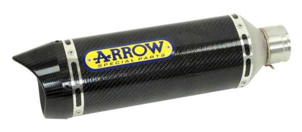 ESCAPES UNIVERSALES - Silencioso Arrow Thunder de aluminio fondo en carbono -