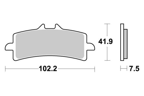 PASTILLAS DE FRENO SBS 841 HUSQVARNA