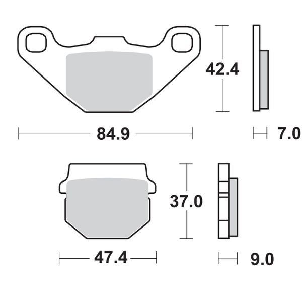PASTILLAS DE FRENO SBS 544 APRILIA