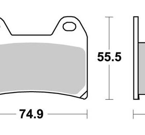PASTILLAS DE FRENO SBS 706 APRILIA