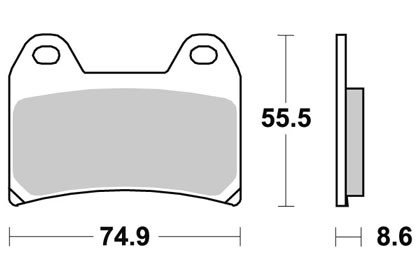 PASTILLAS DE FRENO SBS 706 APRILIA