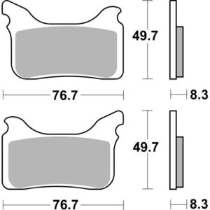 PASTILLAS DE FRENO SBS 842 APRILIA