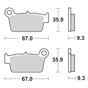 PASTILLAS DE FRENO SBS 790 APRILIA