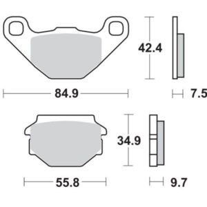 PASTILLAS DE FRENO SBS 684 APRILIA