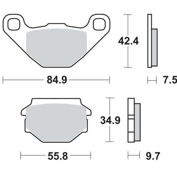 PASTILLAS DE FRENO SBS 684 APRILIA
