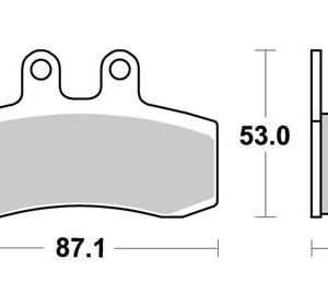 PASTILLAS DE FRENO SBS 681 APRILIA