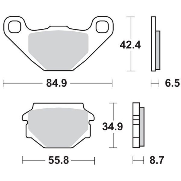 PASTILLAS DE FRENO SBS 651 APRILIA