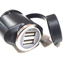 CARGADOR CARGA RÁPIDA TG MACHO DIN/DOBLE USB 5V 3.3A TECNO GLOVE