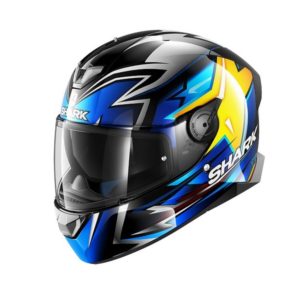 CASCO SHARK SKWAL 2 OLIVEIRA Black Blu Yellow