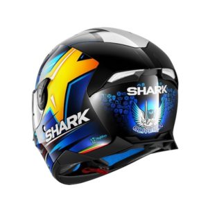 CASCO SHARK SKWAL 2 OLIVEIRA Black Blu Yellow