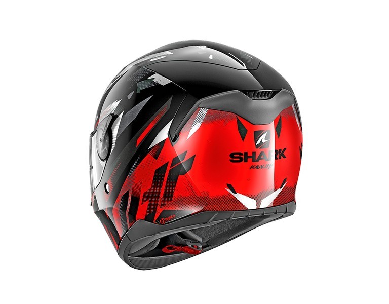 Casco Shark D-SKWAL KANHJI Black red white
