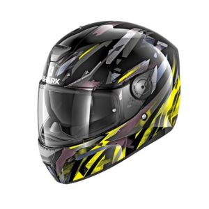 Casco Shark D-SKWAL KANHJI Black Yellow Anthrac