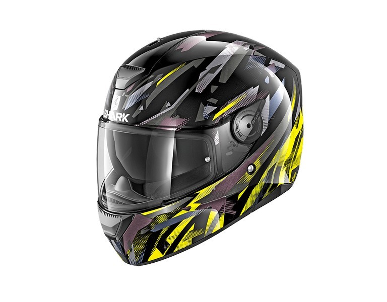 Casco Shark D-SKWAL KANHJI Black Yellow Anthrac