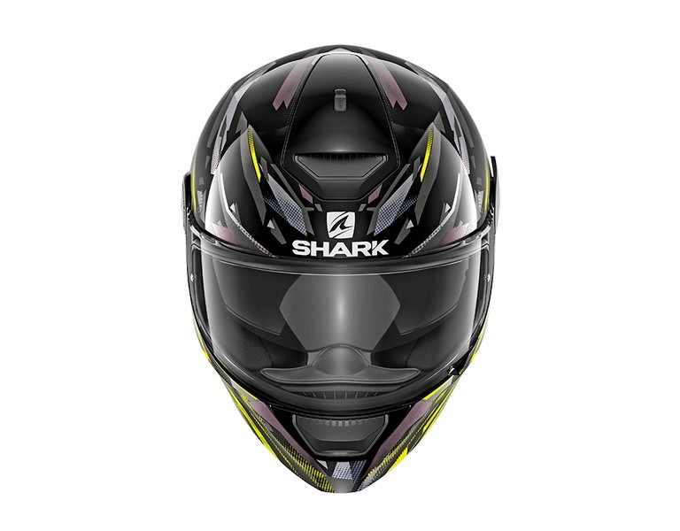 Casco Shark D-SKWAL KANHJI Black Yellow Anthrac