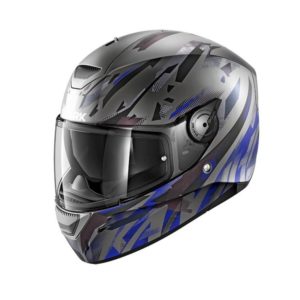 Casco Shark D-SKWAL KANHJI MAT Anthracite Blue Black