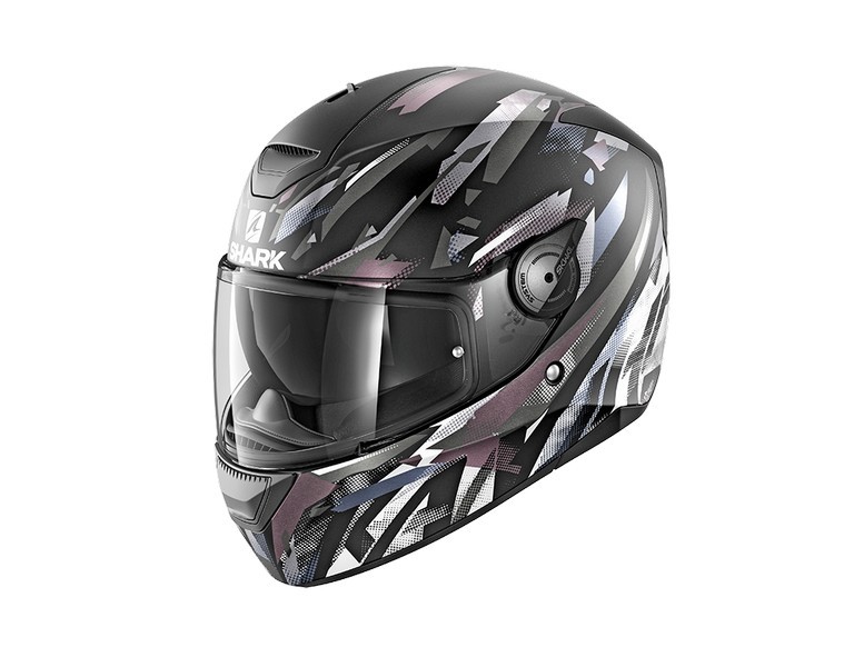Casco Shark D-SKWAL KANHJI MAT Black White Anthra