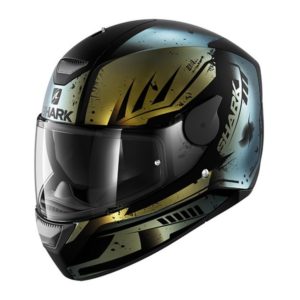 Casco Shark D-SKWAL DHARKOV Mat Black Green Glitter