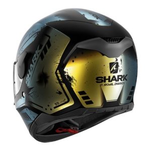 Casco Shark D-SKWAL DHARKOV Mat Black Green Glitter