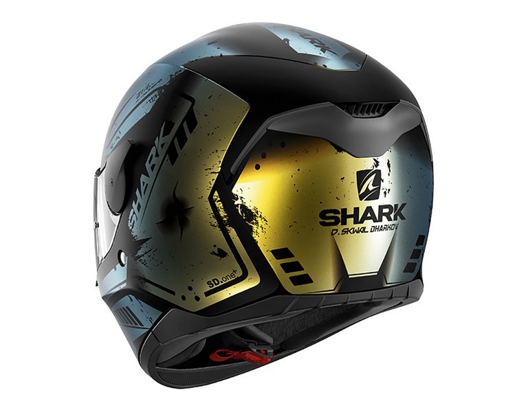 Casco Shark D-SKWAL DHARKOV Mat Black Green Glitter
