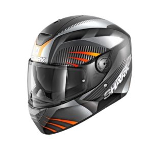 Casco Shark D-SKWAL MERCURIUM MAT Black Anthracite Orange