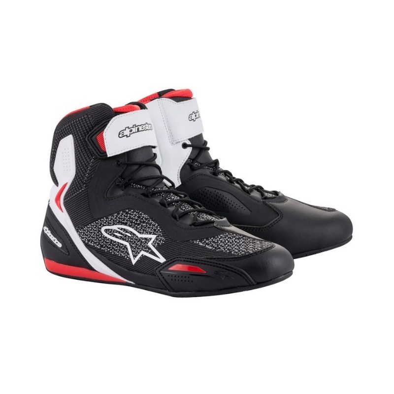 Botas Alpinestars Faster-3 Rideknit negras blancas rojo