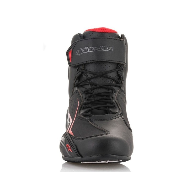 Botas Alpinestars Faster-3 Drystar negras gris rojas - Motos Cano Sport