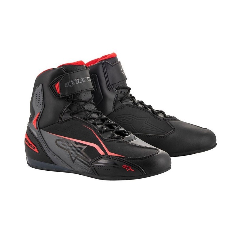 Botas Alpinestars Faster-3 negras gris rojas
