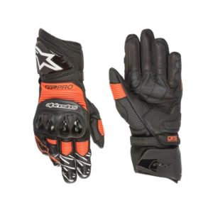 Guantes Alpinestars GP PRO R3 negros rojos fluor