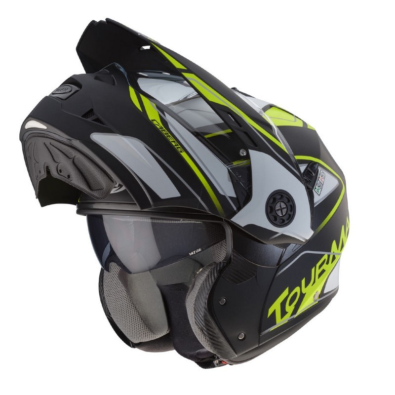 Casco CABERG TOURMAX MARATHON Negro Blanco Fluor