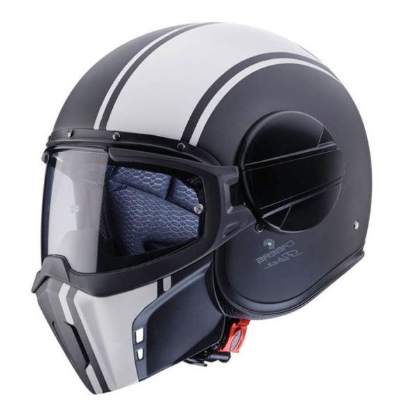 Casco CABERG GHOST Legend Negro Mate Blanco