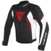 Dainese - Chaqueta Dainese Avro D2 Tex Negra Roja Blanca -