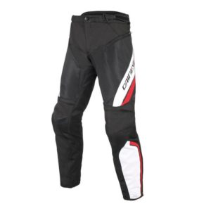 PANTALONES DE CORDURA DAINESE - Pantalón Dainese Drake Air D-Dry Negro Blanco Rojo -