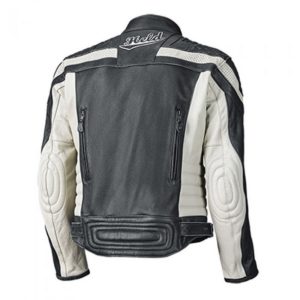 Chaqueta Held de cuero Harvey 76 negra blanca