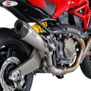 Silenciador cónico Titanio tapa de fibra de carbono