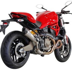 Silenciador cónico Titanio tapa de fibra de carbono