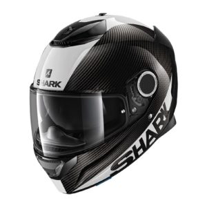 Spartan Carbon - CASCO SHARK SPARTAN CARBON SKIN Carbon White Silver -