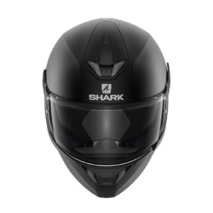 CASCO SHARK SKWAL 2 BLANK MAT WHT LED Black Mat