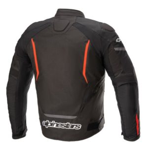 Chaqueta Alpinestars T-Jaws v3 Waterproof negra rojo fluor